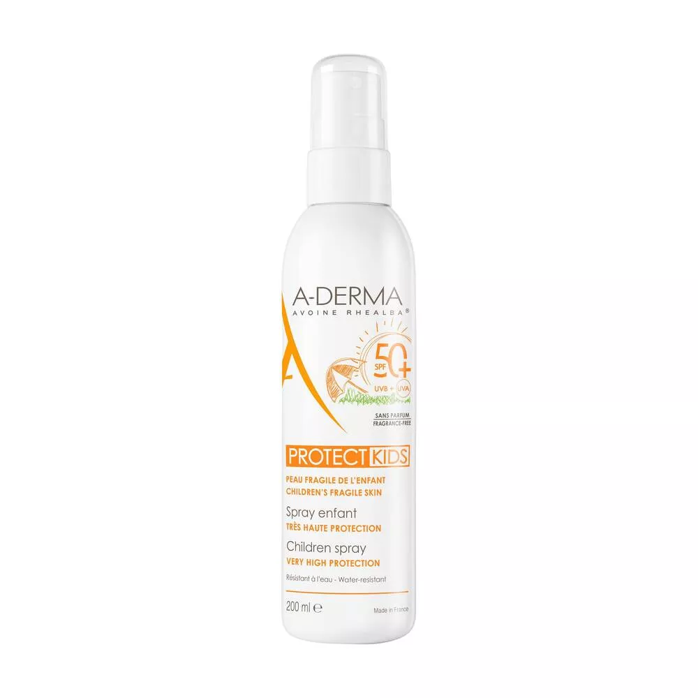 A-Derma Sun Protect Sprej pro děti  SPF 50+ 200ml