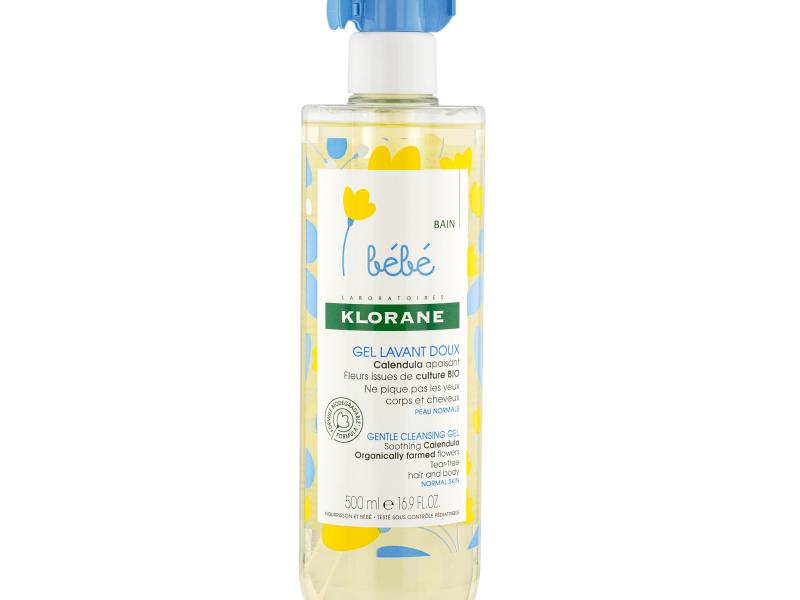 Klorane Jemný mycí gel, tělo a vlasy 500 ml