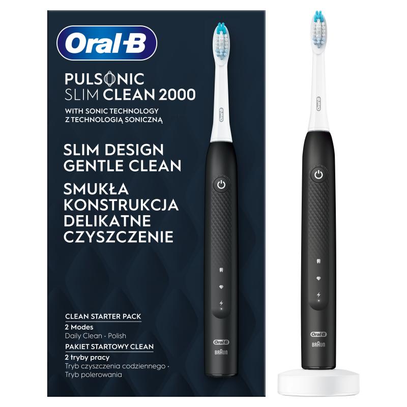 Oral-B Pulsonic Slim Clean 2000 Elektrický Kartáček černý